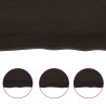 Półka, ciemnobrązowa, 100x40x(2-4) cm, wykończone drewno dębowe
