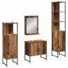 Zestaw mebli łazienkowych 4 pcs Brązowy 33 x 33 x 185.5 cm