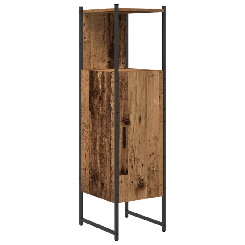 Zestaw mebli łazienkowych 4 pcs Brązowy 33 x 33 x 185.5 cm