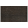 Półka, ciemnobrązowa, 100x60x(2-4) cm, wykończone drewno dębowe