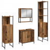 Zestaw mebli łazienkowych 4 pcs Brązowy 33 x 33 x 185.5 cm
