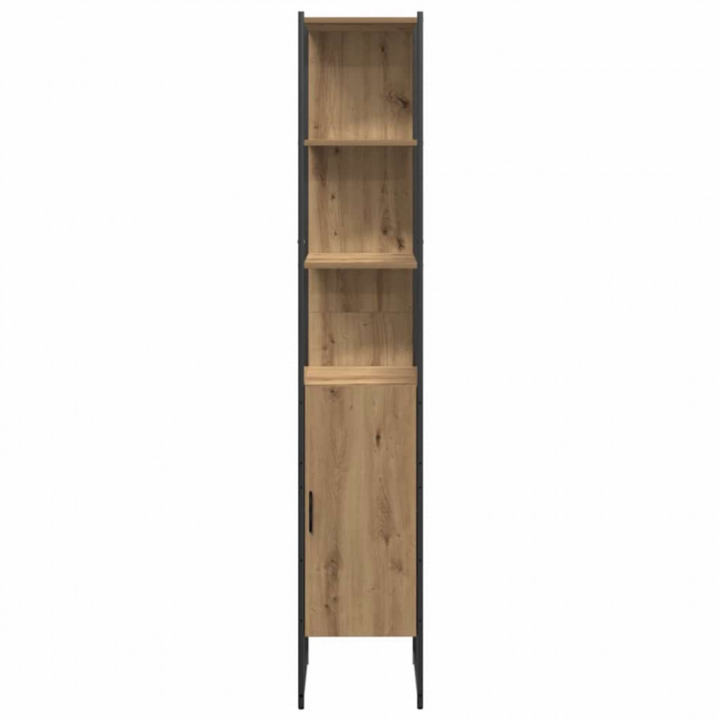 Zestaw mebli łazienkowych 4 pcs Brązowy Materiał drewnopochodny