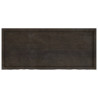Półka, ciemnobrązowa, 140x60x(2-6) cm, wykończone drewno dębowe