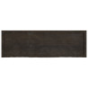 Półka, ciemnobrązowa, 160x50x(2-6) cm, wykończone drewno dębowe