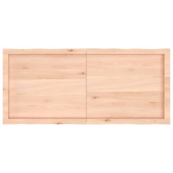 Blat stołu, 120x50x(2-4)cm surowy, lity dąb naturalną krawędzią