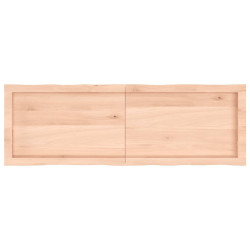 Blat stołu, 140x60x(2-6)cm, surowy lity dąb naturalną krawędzią