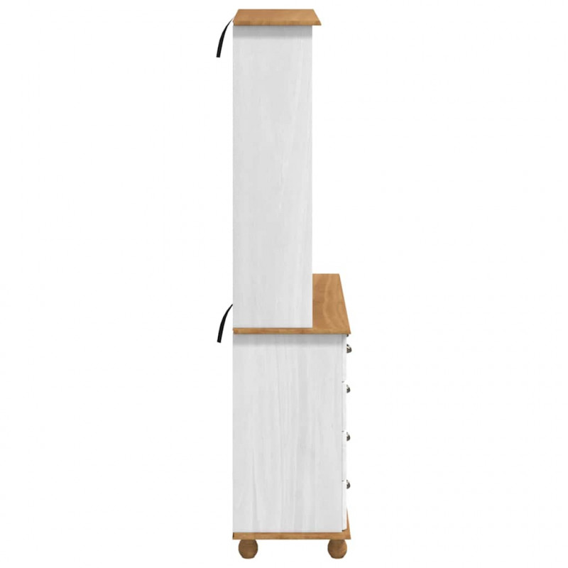 Klatka ASKIM Biały 91 x 40 x 184 cm Lite drewno sosnowe