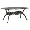 Zestaw do jadalni w ogrodzie 5 pcs kolor bronzu Aluminium