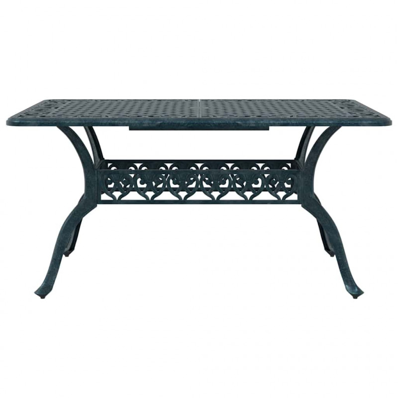 Zestaw do jadalni w ogrodzie 5 pcs Zielony Aluminium