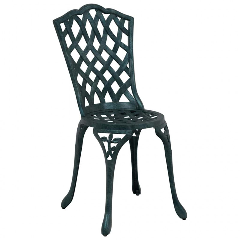 Zestaw do jadalni w ogrodzie 5 pcs Zielony Aluminium