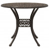 Zestaw do jadalni w ogrodzie 7 pcs kolor bronzu Aluminium