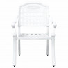 Zestaw stołów ogrodowych 3 pcs Biały Aluminium odlewane