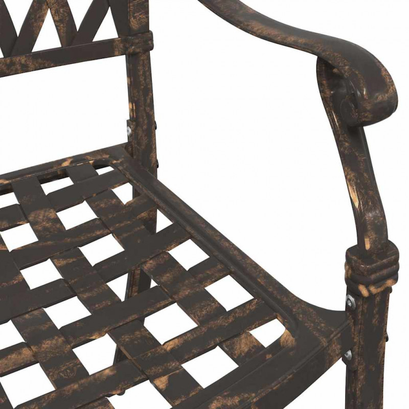 Zestaw stołów ogrodowych 3 pcs kolor bronzu Aluminium odlewane