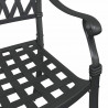 Zestaw stołów ogrodowych 3 pcs Czarny Aluminium odlewane