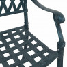Zestaw stołów ogrodowych 3 pcs Zielony Aluminium odlewane
