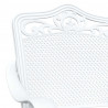 Zestaw stołów ogrodowych 3 pcs Biały Aluminium odlewane