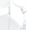 Zestaw stołów ogrodowych 3 pcs Biały Aluminium odlewane