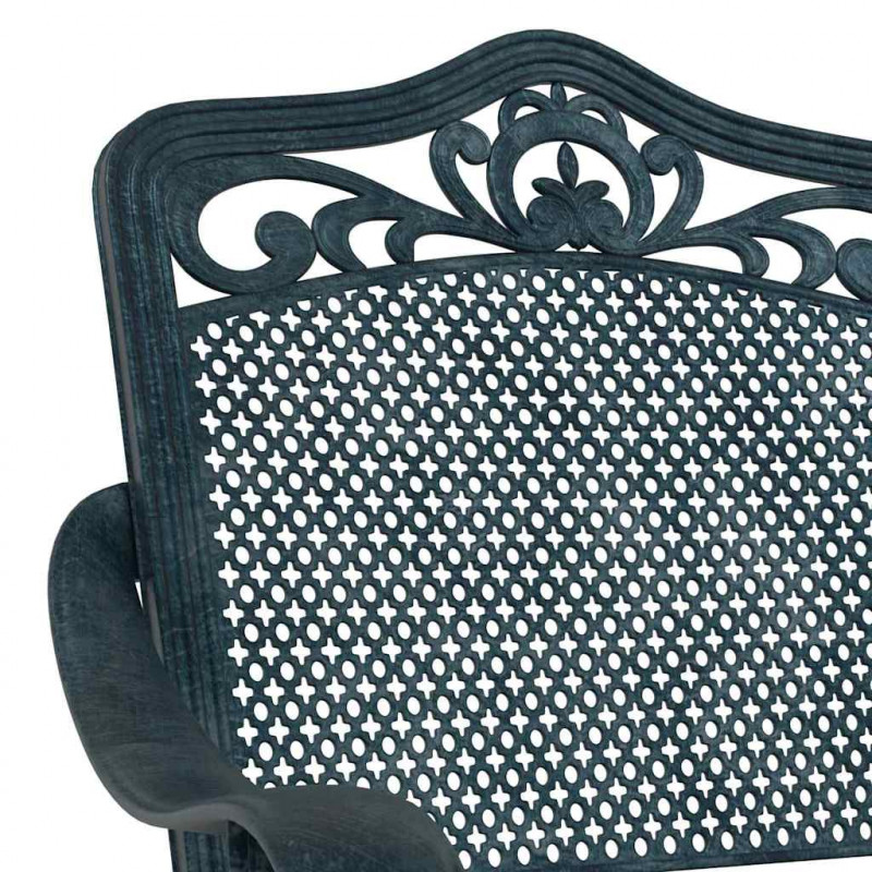 Zestaw stołów ogrodowych 3 pcs Zielony Aluminium odlewane