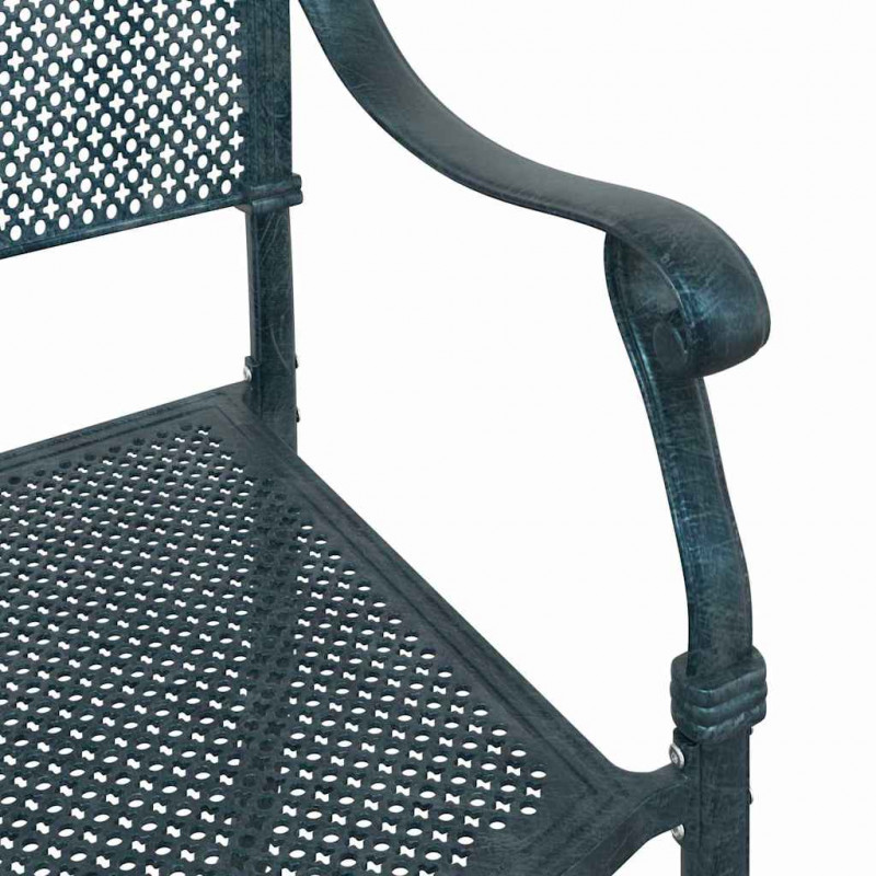 Zestaw stołów ogrodowych 3 pcs Zielony Aluminium odlewane