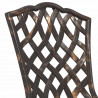 Zestaw stołów ogrodowych 3 pcs kolor bronzu Aluminium odlewane