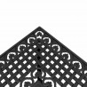Zestaw stołów ogrodowych 3 pcs Czarny Aluminium odlewane