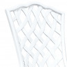 Zestaw stołów ogrodowych 3 pcs Biały Aluminium odlewane