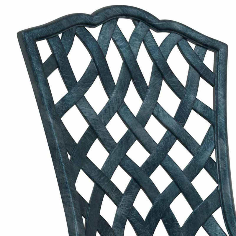 Zestaw stołów ogrodowych 3 pcs Zielony Aluminium odlewane