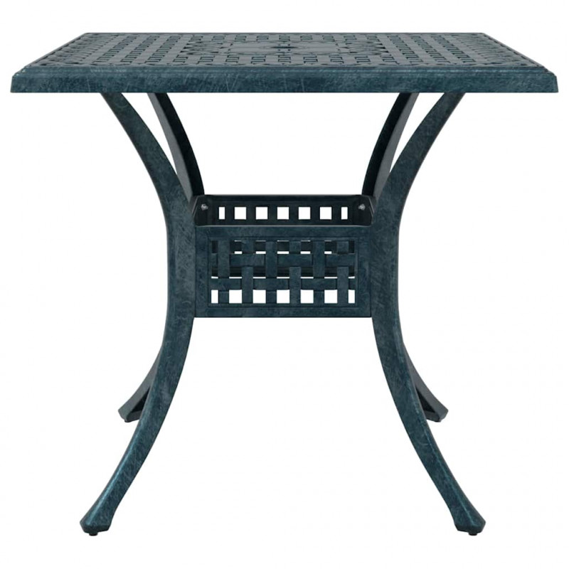Zestaw stołów ogrodowych 5 pcs Zielony Aluminium odlewane