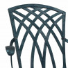 Zestaw stołów ogrodowych 3 pcs Zielony Aluminium odlewane