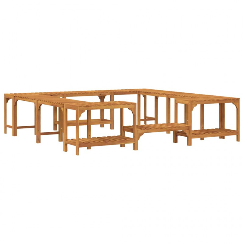 Otoczenie wanny z hydromasażem Brązowy 230 x 230 cm