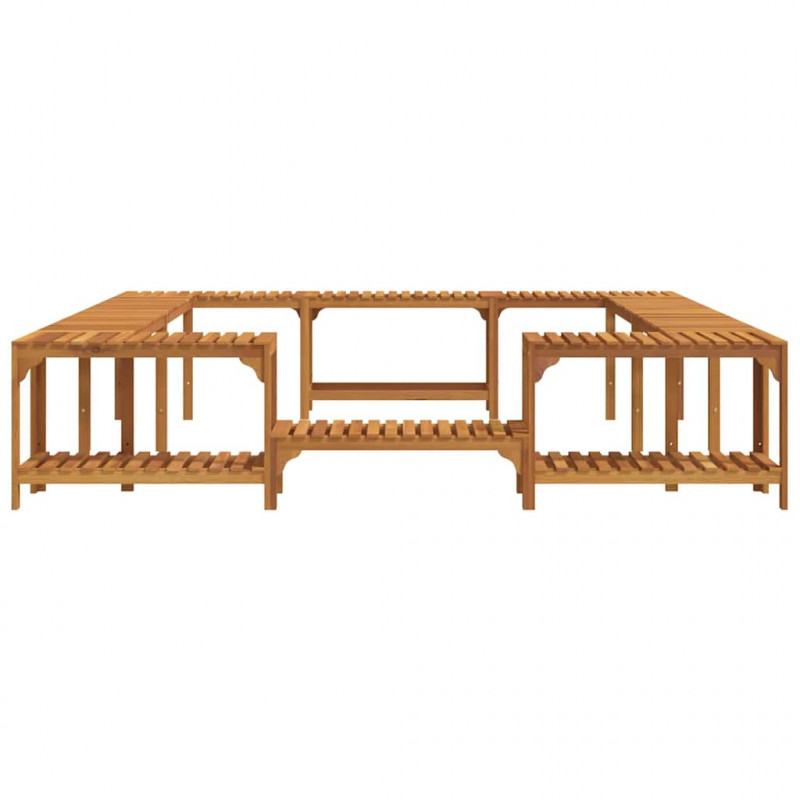 Otoczenie wanny z hydromasażem Brązowy 255 x 255 x 55,5 cm