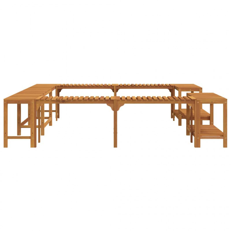 Otoczenie wanny z hydromasażem Brązowy 255 x 255 x 55,5 cm