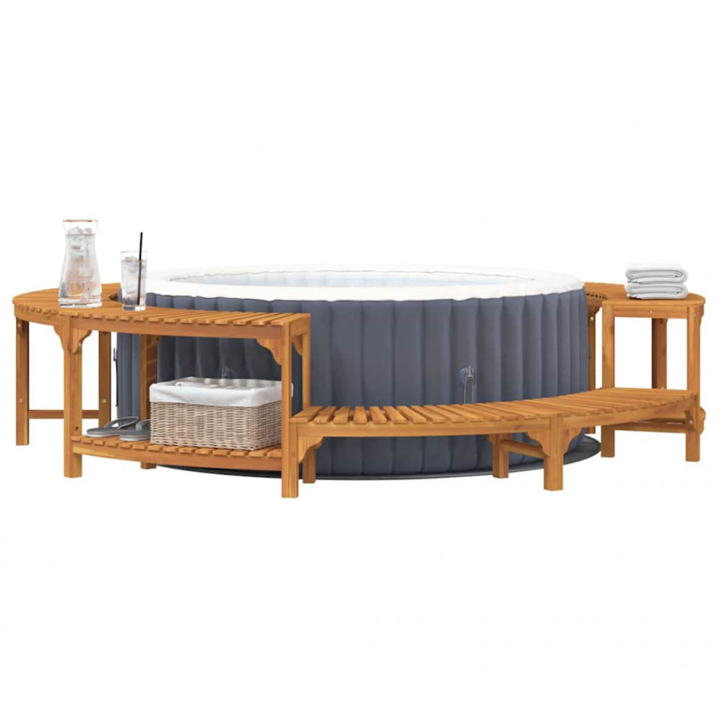 Otoczenie wanny z hydromasażem Brązowy Ø255 x 55,5 cm