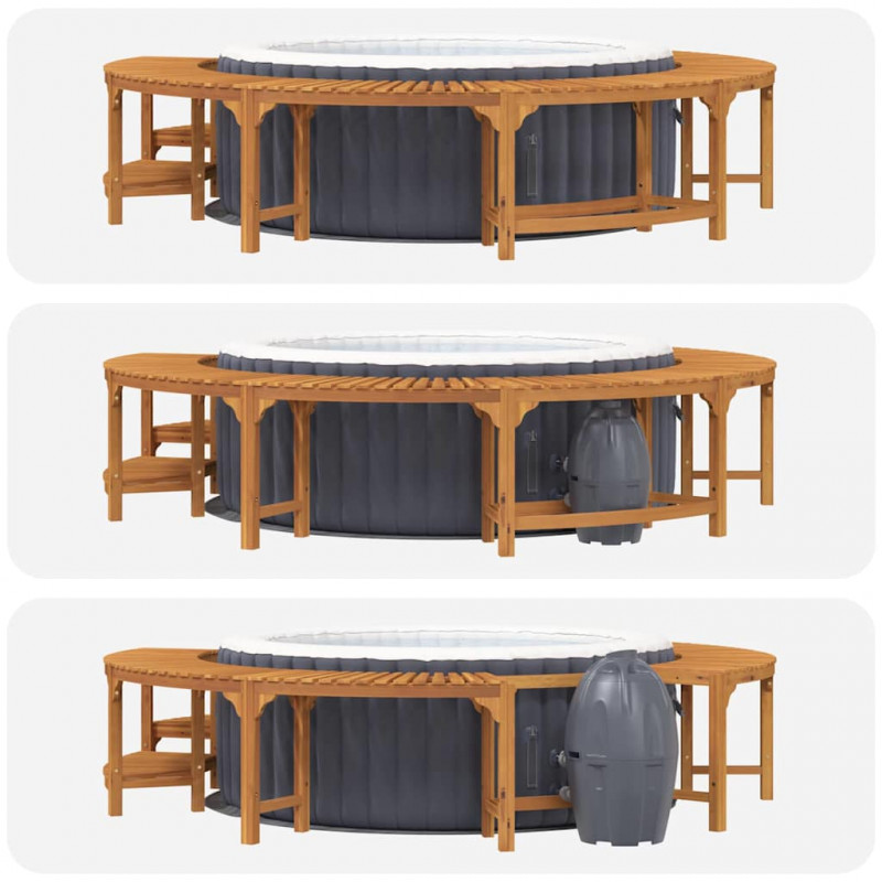 Otoczenie wanny z hydromasażem Brązowy Ø275 x 55,5 cm