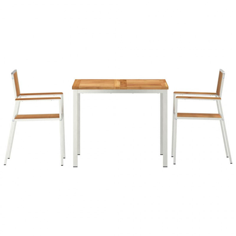 Zestaw do jedzenia na zewnątrz 3 pcs Lite drewno teakowe