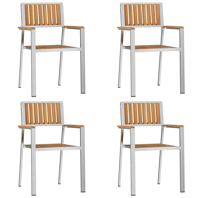 Zestaw do jedzenia na zewnątrz 5 pcs Lite drewno teakowe