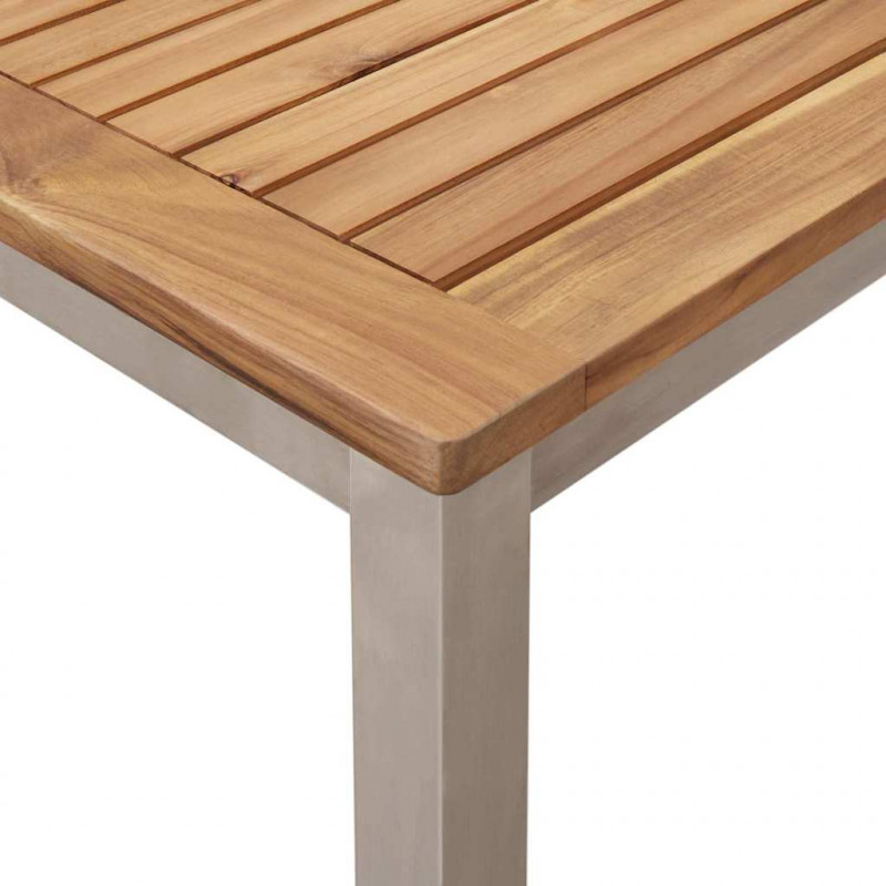 Zestaw do jedzenia na zewnątrz 7 pcs Lite drewno teakowe