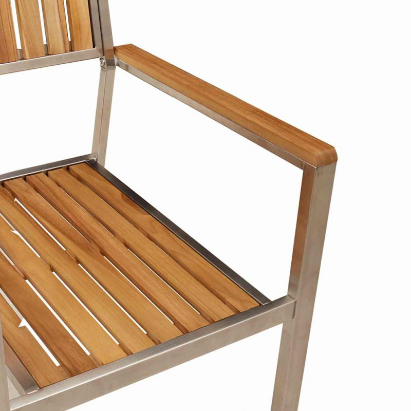 Zestaw do jedzenia na zewnątrz 7 pcs Lite drewno teakowe