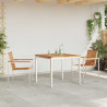 Zestaw do jadalni w ogrodzie 3 pcs Brązowy Lite drewno teakowe