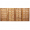 Zestaw do jadalni w ogrodzie 5 pcs Brązowy Lite drewno teakowe