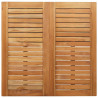 Zestaw do jadalni w ogrodzie 3 pcs Brązowy Lite drewno teakowe