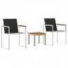 Zestaw do jadalni w ogrodzie 3 pcs Lite drewno teakowe
