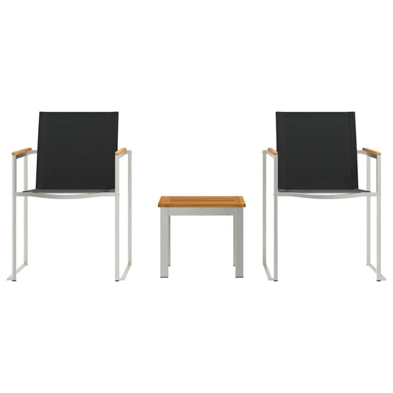 Zestaw do jadalni w ogrodzie 3 pcs Lite drewno teakowe
