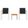 Zestaw do jadalni w ogrodzie 3 pcs Lite drewno teakowe