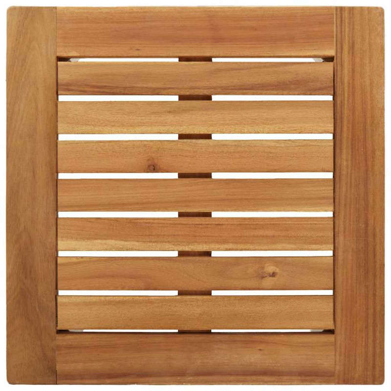 Zestaw do jadalni w ogrodzie 3 pcs Brązowy Lite drewno teakowe