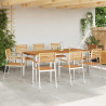 Krzesło Ogrodowe 8 pcs Olej Naturalny Lite drewno teakowe
