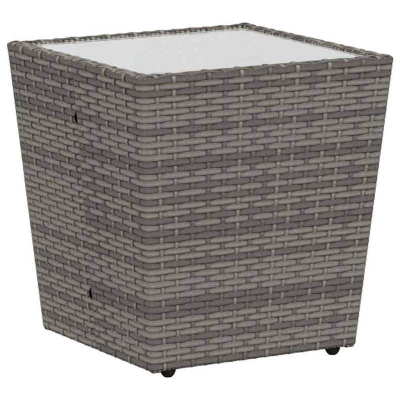Zestaw Bistro Ogrodowego 3 pcs Szary polirattan