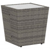 Zestaw Bistro Ogrodowego 3 pcs Szary polirattan