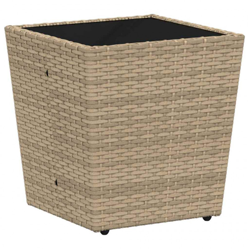 Zestaw Bistro Ogrodowego 3 pcs Beżowy polirattan