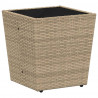 Zestaw Bistro Ogrodowego 3 pcs Beżowy polirattan